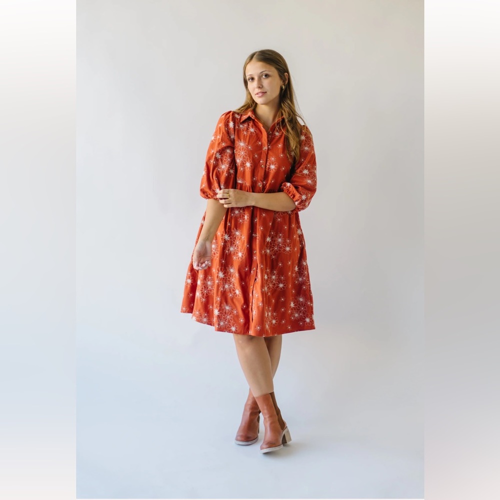 Piper and Scoot The Kellen Button Down Pattern Dress